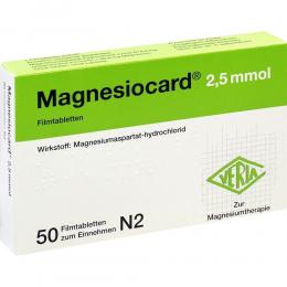 Magnesiocard 2,5mmol Filmtabletten 50 St Filmtabletten