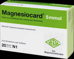 MAGNESIOCARD 5 mmol Plv.z.Her.e.Lsg.z.Einnehmen 20 St