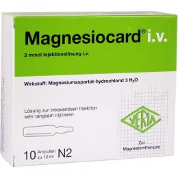 MAGNESIOCARD i.v. Injektionslösung 10 X 10 ml Injektionslösung