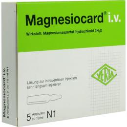 MAGNESIOCARD i.v. Injektionslösung 5 X 10 ml Injektionslösung
