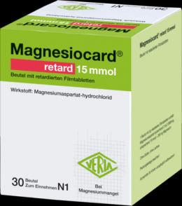 MAGNESIOCARD retard 15 mmol Beutel m.ret.Filmtabl. 30 St