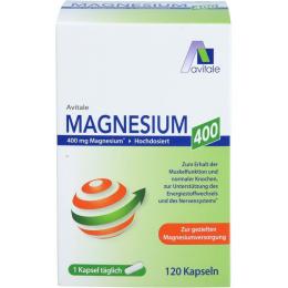 MAGNESIUM 400 mg Kapseln 120 St. (107,4 g)