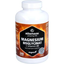 MAGNESIUM BISGLYCINAT+Vitamin B6 Kapseln 240 St.
