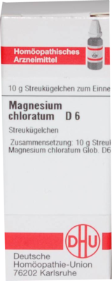 MAGNESIUM CHLORATUM D 6 Globuli 10 g