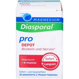 MAGNESIUM DIASPORAL pro+B-Vit.DEPOT Musk.+Nerv.Tab 30 St. (48 g)