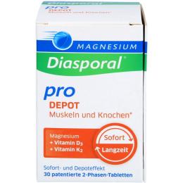 MAGNESIUM DIASPORAL pro+D3+K2 DEPOT Muskel+Kno.Tab 30 St. (49 g)