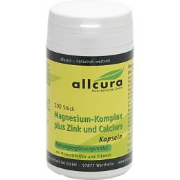 MAGNESIUM KOMPLEX m.Zink+Calcium Kapseln 100 St. (44,3 g)