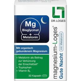 MAGNESIUM-LOGES Gute Nacht mit Melatonin Kapseln 30 St.
