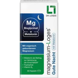 MAGNESIUM-LOGES Gute Nacht mit Melatonin Kapseln 60 St.