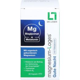 MAGNESIUM-LOGES Gute Nacht mit Melatonin Kapseln 60 St. (58,5 g)