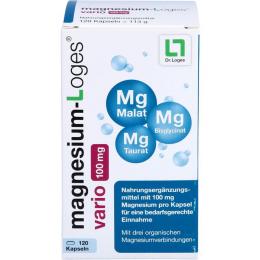 MAGNESIUM-LOGES vario 100 mg Kapseln 120 St. (111 g)
