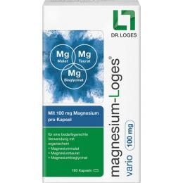MAGNESIUM-LOGES vario 100 mg Kapseln 180 St.
