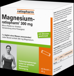 MAGNESIUM-RATIOPHARM 300 mg Micro-Pellets m.Gran. 40 g