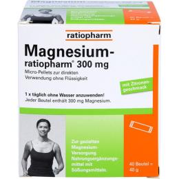 MAGNESIUM-RATIOPHARM 300 mg Micro-Pellets m.Gran. 40 St.