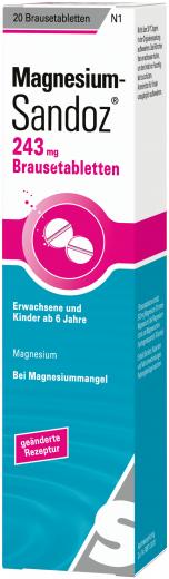 Ein aktuelles Angebot für MAGNESIUM SANDOZ 243 mg Brausetabletten 20 St Brausetabletten Mineralstoffe - jetzt kaufen, Marke Hexal AG.
