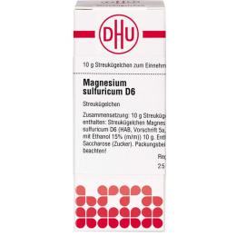 MAGNESIUM SULFURICUM D 6 Globuli 10 g