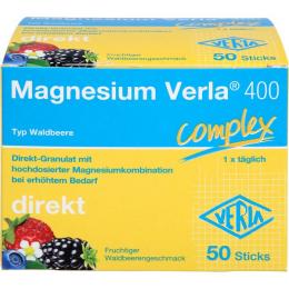 MAGNESIUM VERLA 400 Waldbeere Direkt-Granulat 50 St. (125 g)