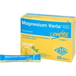 MAGNESIUM VERLA 400 Zitrone Direkt-Granulat 25 St. (62 g)