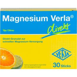 MAGNESIUM VERLA direkt Citrus Granulat 30 St. (49 g)