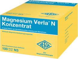 Magnesium Verla N Konzentrat 100 St Pulver zur Herstellung einer Lösung zum Einnehmen