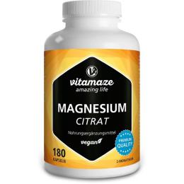 MAGNESIUMCITRAT 360 mg vegan Kapseln 180 St. (156,6 g)