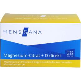 MAGNESIUMCITRAT+D direkt MensSana Pulver 28 St. (98 g)