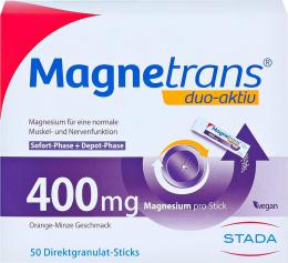 MAGNETRANS duo-aktiv 400 mg Sticks 50 St Granulat