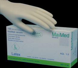 MAIMED sensitiv PF Unt.Handsch.unster.Latex Gr.XL 100 St