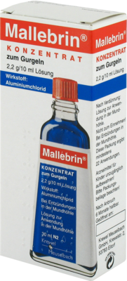 MALLEBRIN Konzentrat zum Gurgeln 30 ml