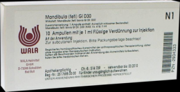 MANDIBULA feti GL D 30 Ampullen 10X1 ml