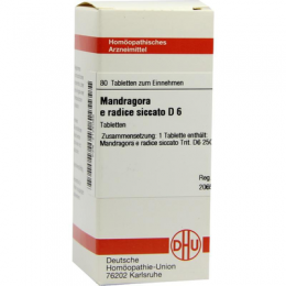 MANDRAGORA E radice siccata D 6 Tabletten 80 St