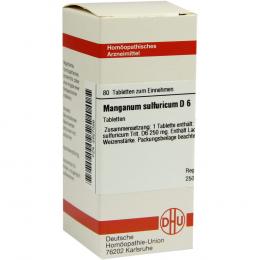 Manganum sulfuricum D6 Tabletten 80 St Tabletten