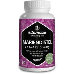 MARIENDISTEL 500 mg Extrakt hochdosiert vegan Kps. 90 St. (53,5 g)
