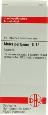 MATER PERLARUM D 12 Tabletten 80 St