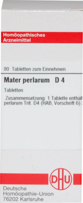 MATER PERLARUM D 4 Tabletten 80 St