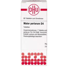 MATER PERLARUM D 4 Tabletten 80 St.