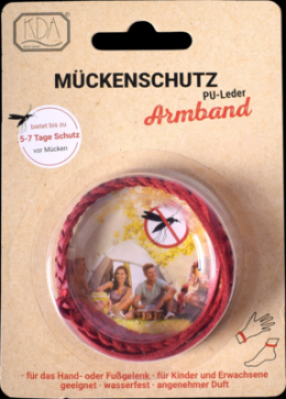 MCKENSCHUTZ Armband PU-Leder rot KDA 1 St