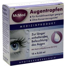 Ein aktuelles Angebot für McMed Augentropfen Einzeldosispipetten 15 X 0.35 ml Einzeldosispipetten Trockene & gereizte Augen - jetzt kaufen, Marke Pharma Netzwerk PNW GmbH.