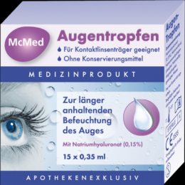 MCMED Augentropfen Einzeldosispipetten 15X0.35 ml