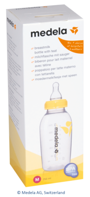 MEDELA Milchflasche 250 ml m.Sauger Gr.M 1 St