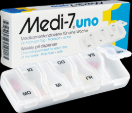 MEDI 7 uno Medikamentendosierer fr 7 Tage wei 1 St