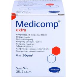 MEDICOMP extra Vlieskomp.steril 5x5 cm 6fach 50 St.