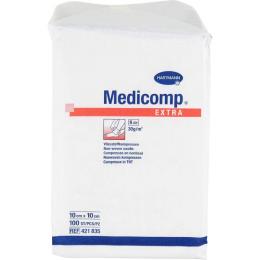 MEDICOMP extra Vlieskomp.unsteril 10x10 cm 6fach 100 St.