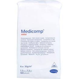 MEDICOMP extra Vlieskomp.unsteril 7,5x7,5 cm 6fach 100 St.