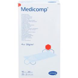 MEDICOMP Vlieskomp.steril 10x20 cm 4fach 50 St.