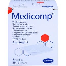 MEDICOMP Vlieskomp.steril 5x5 cm 50 St.