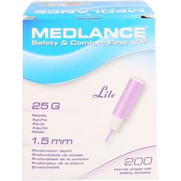 MEDLANCE plus Lite Sicherheitslanzetten 25 G 1,5mm 200 St.