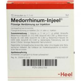 MEDORRHINUM Injeel Ampullen 10 St