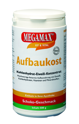 MEGAMAX Aufbaukost Schoko Pulver 500 g