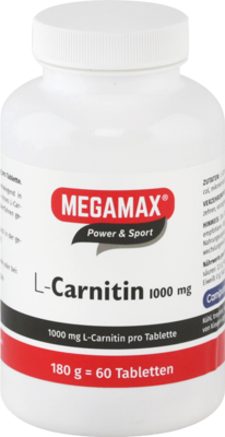 MEGAMAX L-Carnitin 1000 mg Tabletten 180 g